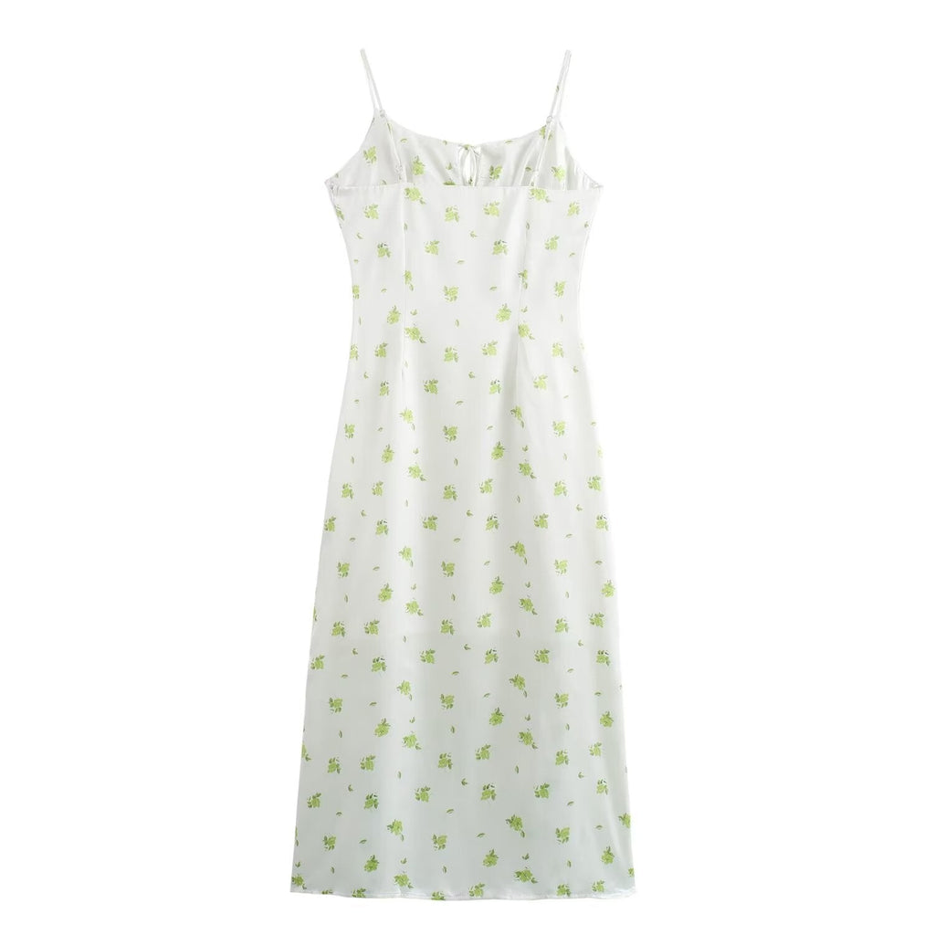 Summer Women Clothing Casual Simple Printing Slip Dress