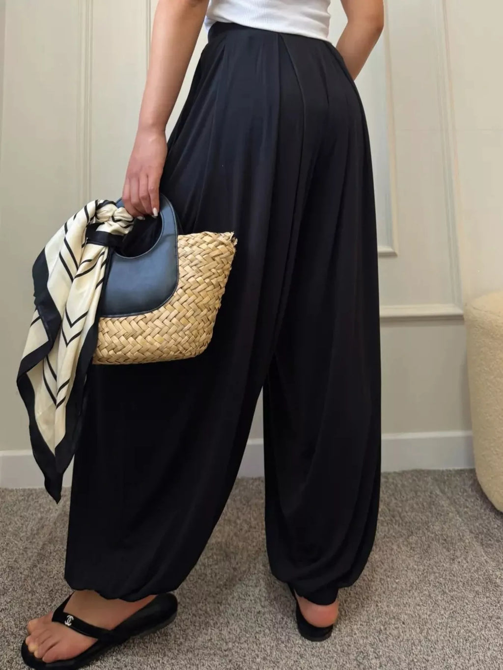 High-Waisted Wide-Leg Pants