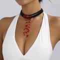 Halloween Multi-Layered Beaded Choker Necklace