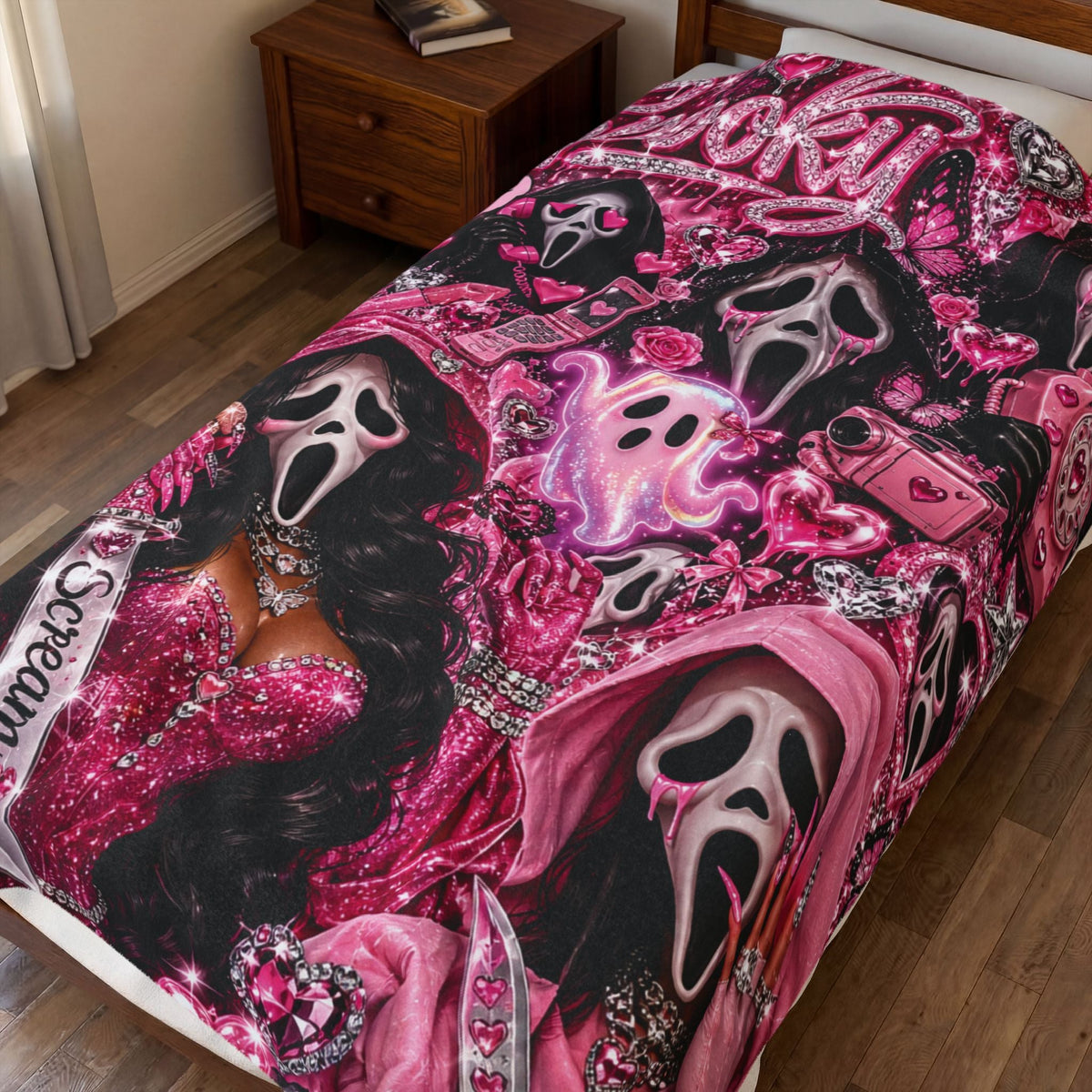 “Spooky” Velveteen Plush Blanket