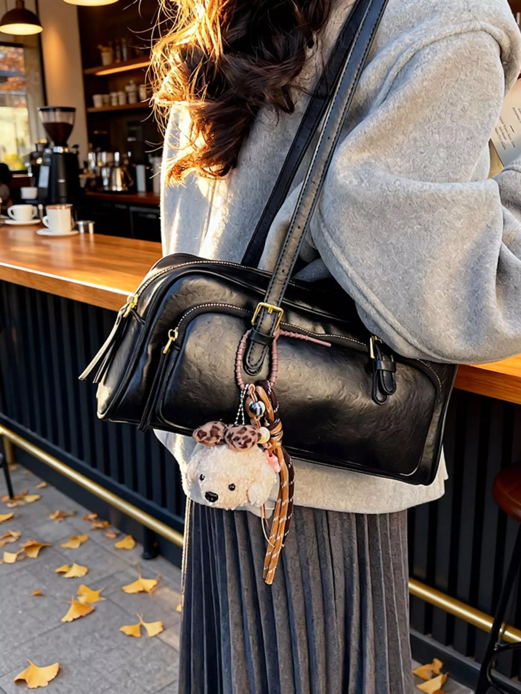 PU Leather Shoulder Bag