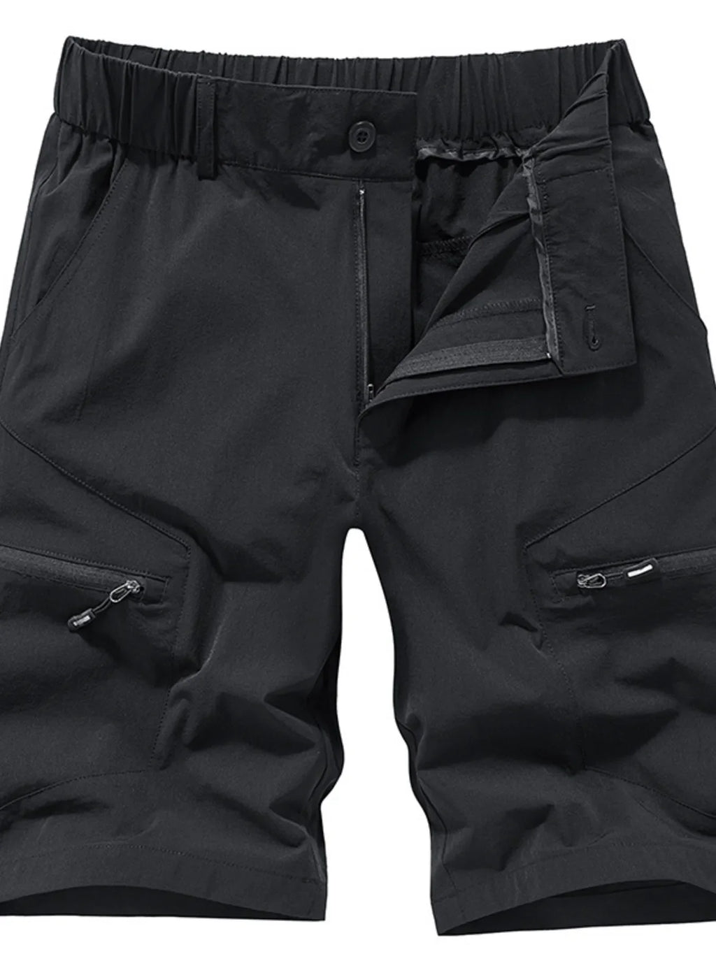 Men's Plus Size Zipper Pocket Outdoor Shorts