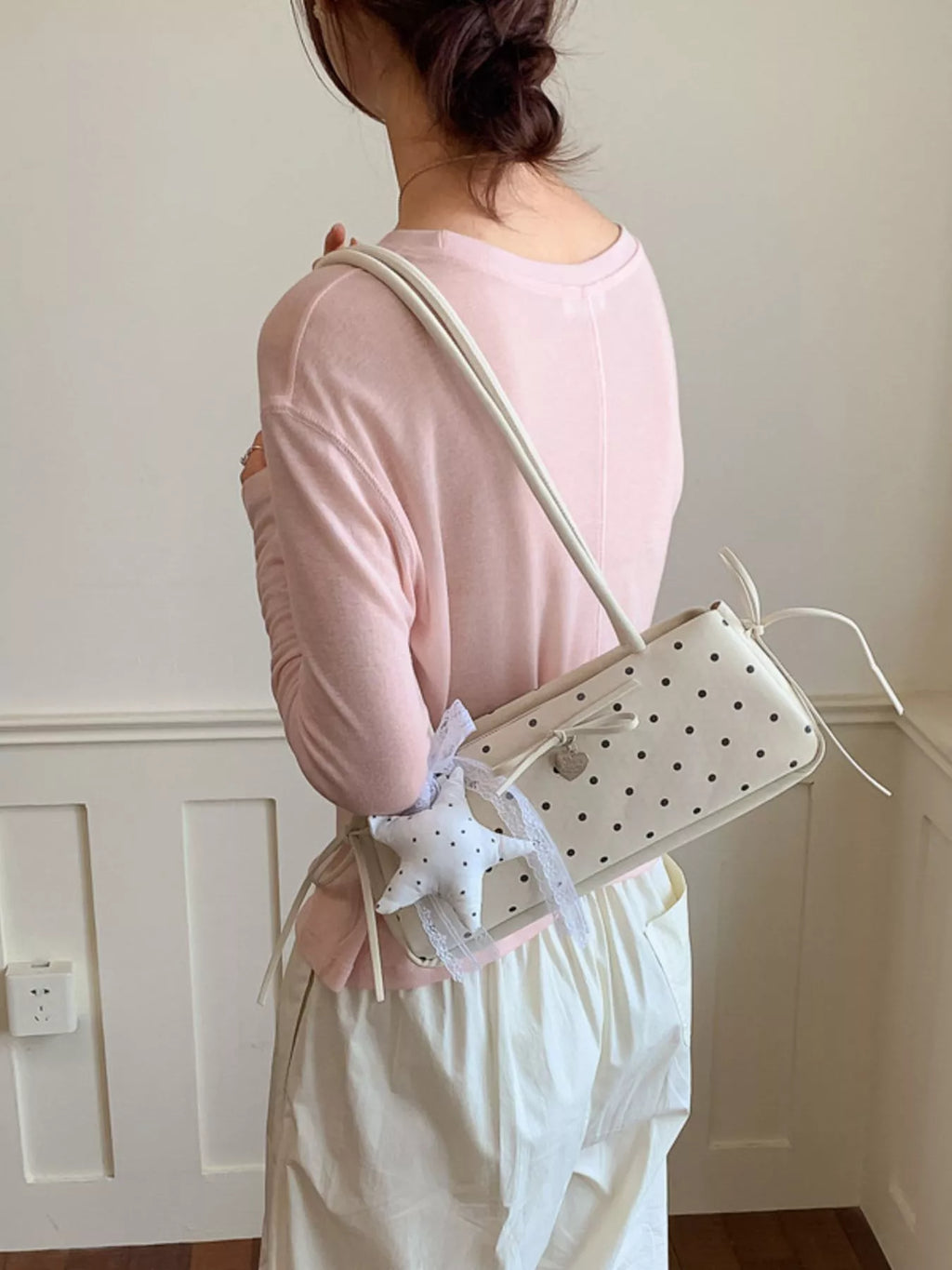 Polka Dot Shoulder Bag