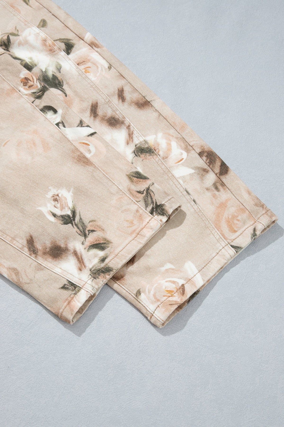 Meadow Floral Print Relaxed Barrel Jeans