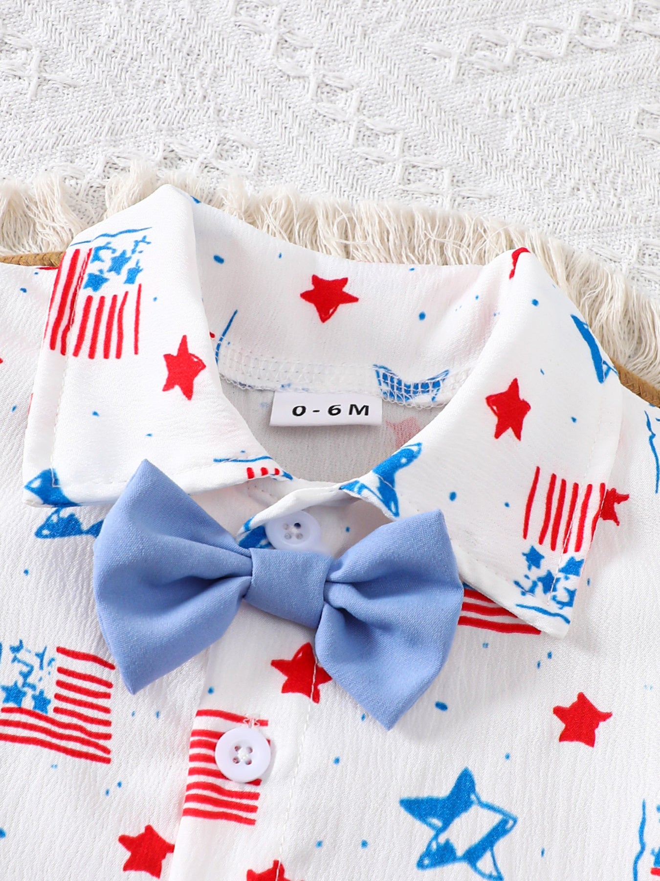 Children's Patriotic Short Sleeve Shirt and Shorts Set