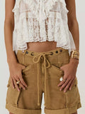 Drawstring Cargo Shorts