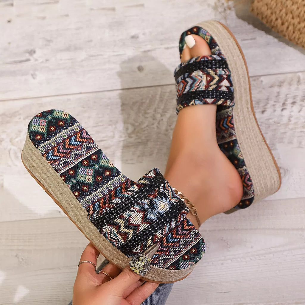 Open Toe Wedge Sandals
