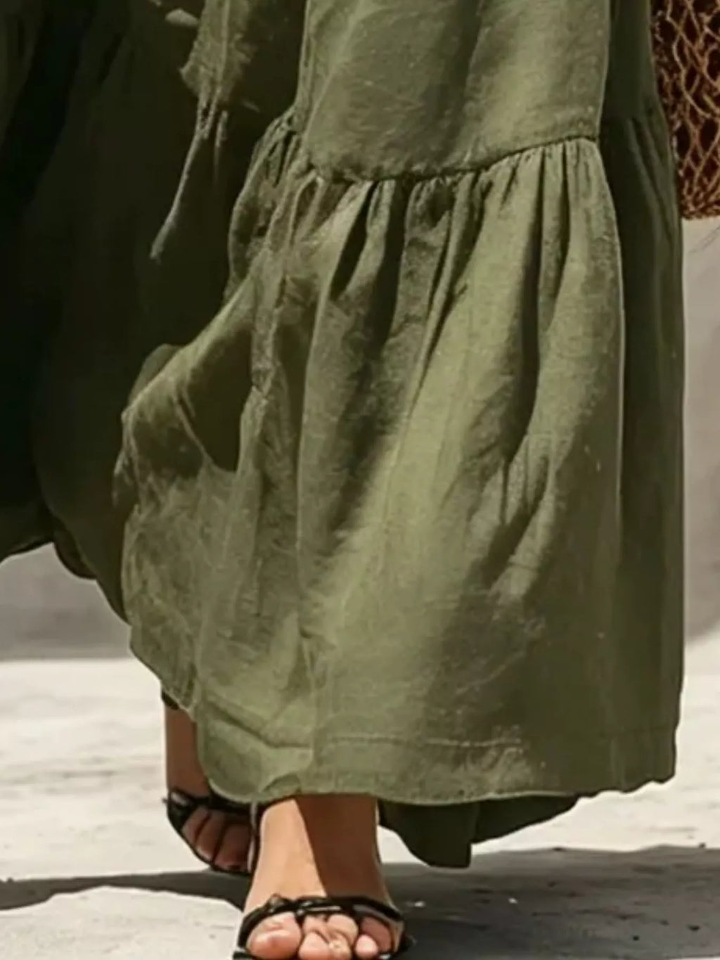 Sleeveless Tiered Maxi Dress