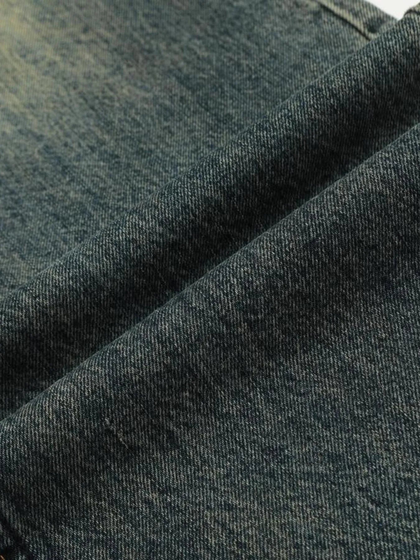 Men's Vintage Distressed Flare Jeans