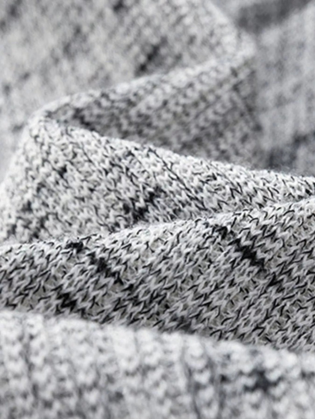 Men's Plus Size Stand Collar Textured Sweatshirt with Kangaroo Pocket