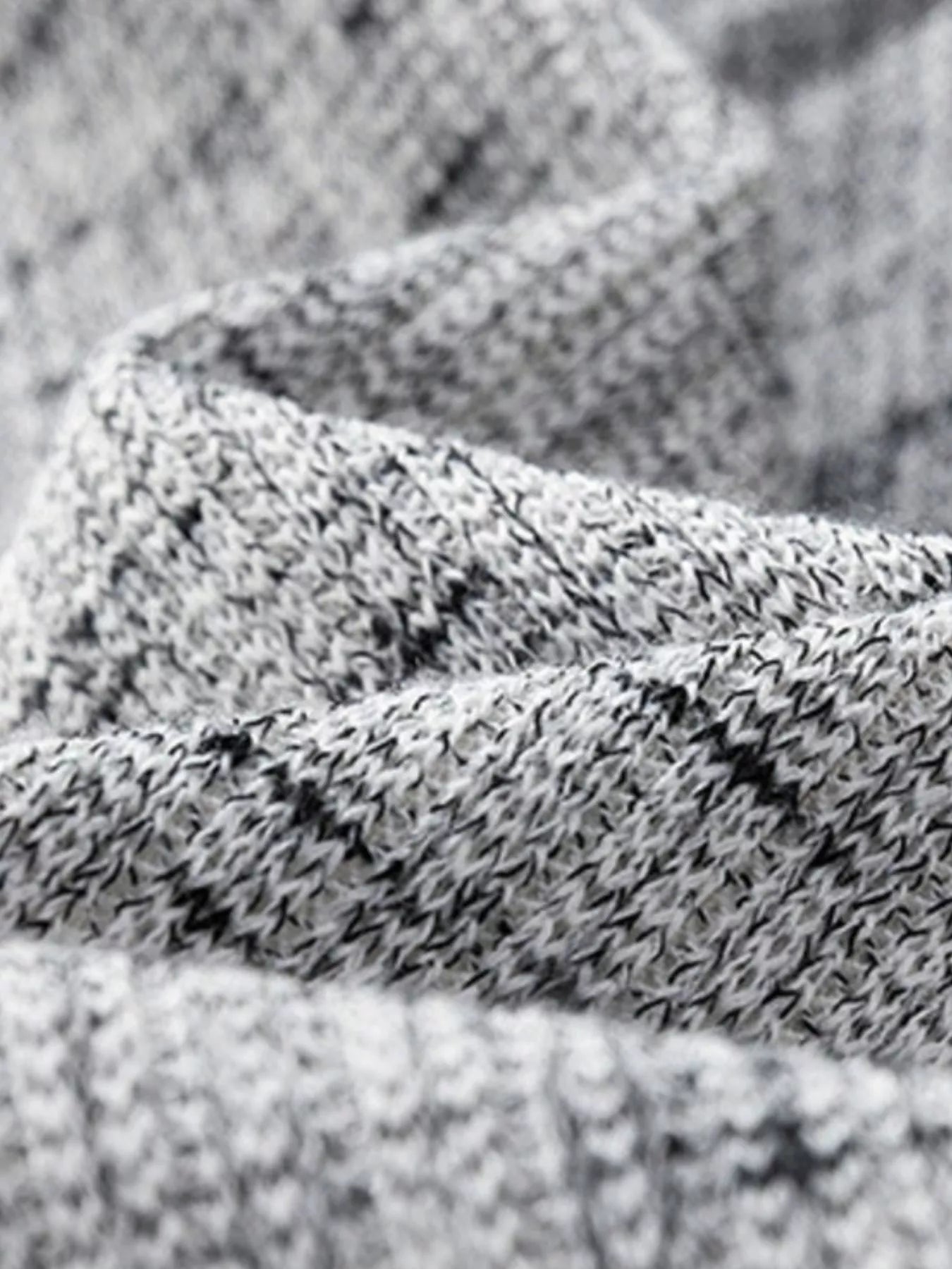 Men's Plus Size Stand Collar Textured Sweatshirt with Kangaroo Pocket