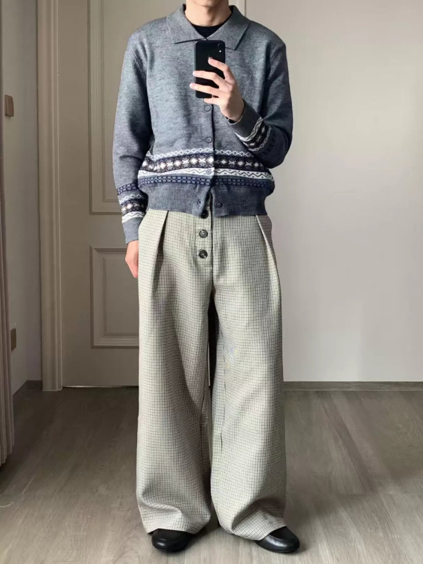 Men's Plus Size Wide Leg Pants