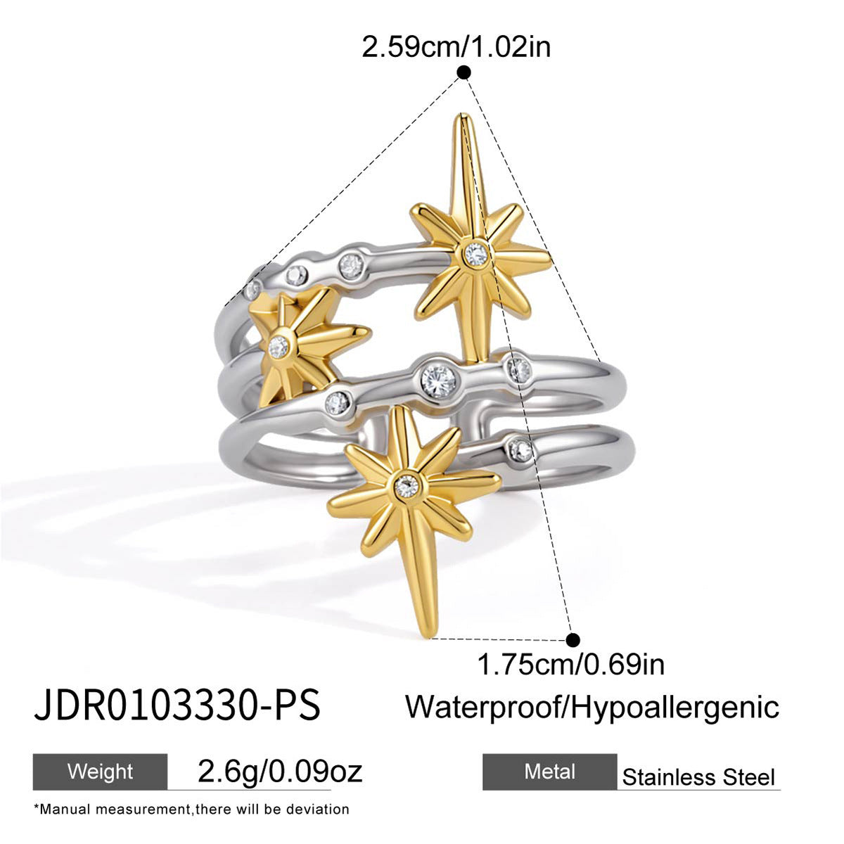 Starburst Zircon Ring Collection