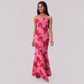 Suspenders Sheath Sexy Three Dimensional Plate Floral Dress Summer