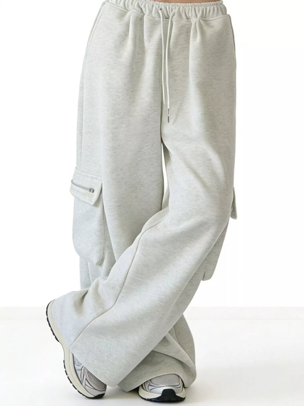 Men's Wide Leg Cargo Sweatpants