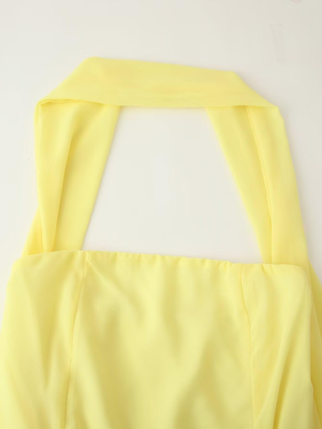 Dinner Court Tube Top Ribbon Dress Women Summer Loose Waist Slimming Long Solid Color Dress Women