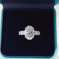 8 Carat 925 Sterling Silver Moissanite Ring