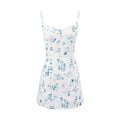 Vacation Floral Slip Dress Dress Women Summer Tight Waist Slim Sexy