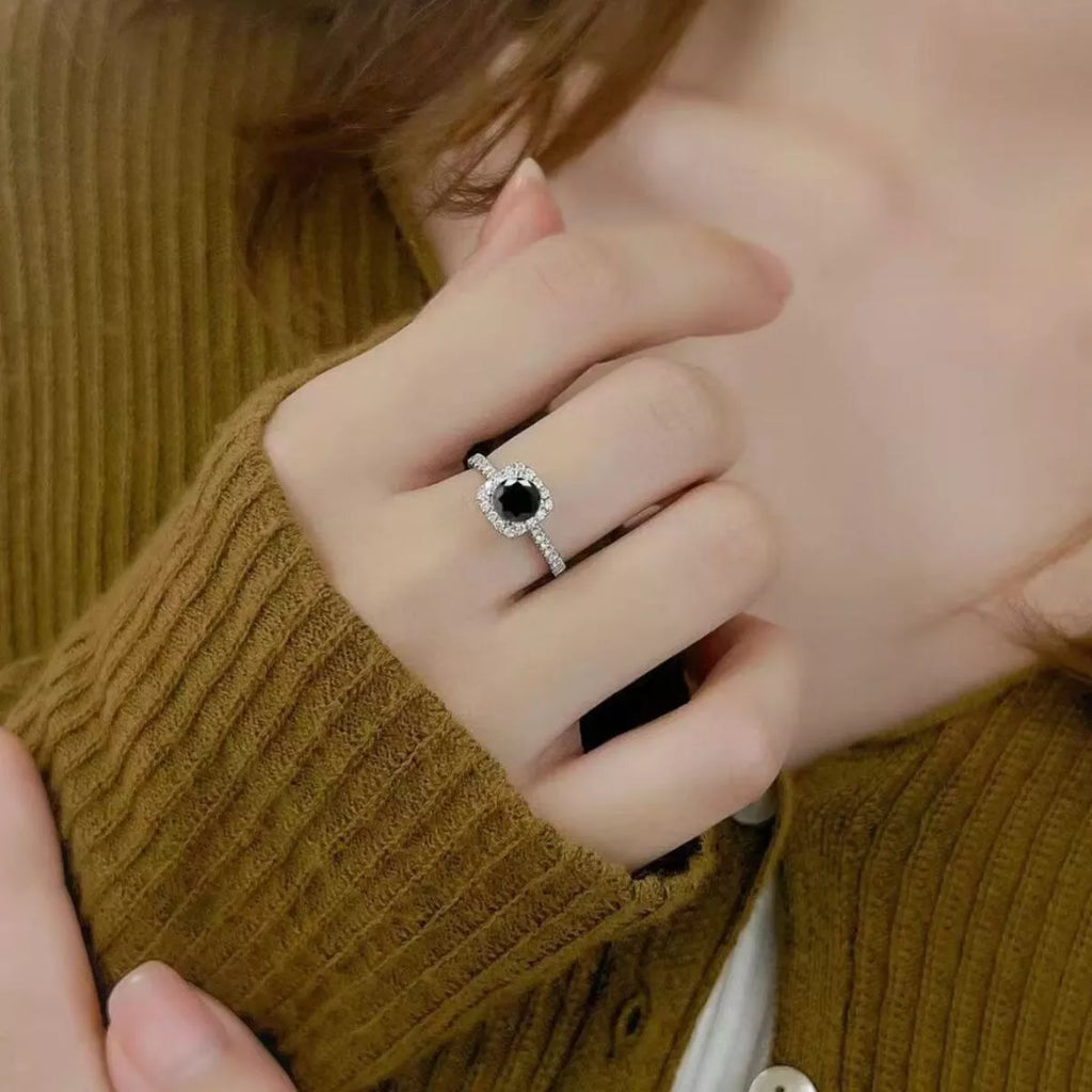 1 Carat Moissanite 925 Sterling Silver Ring