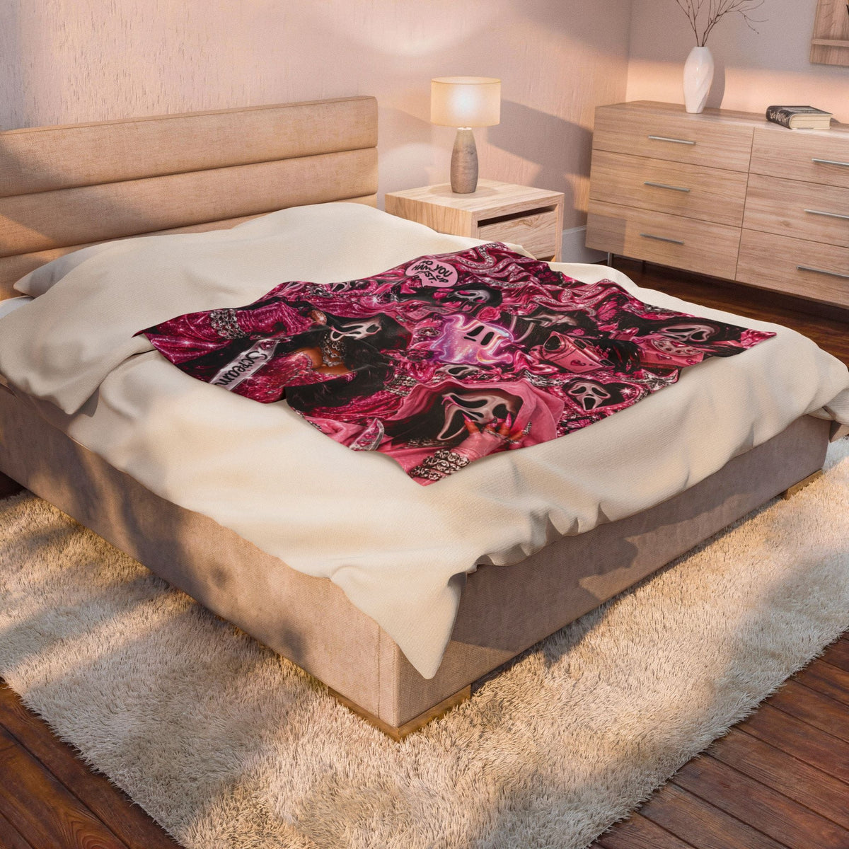 “Spooky” Velveteen Plush Blanket