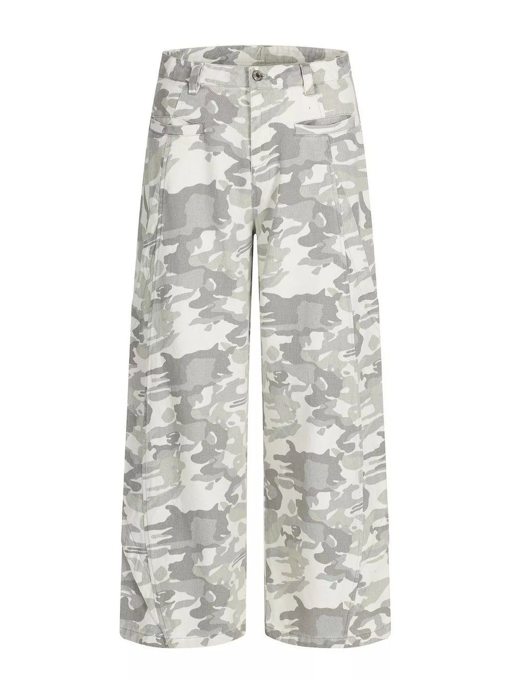 Men's Camouflage Wide-Leg Cargo Pants