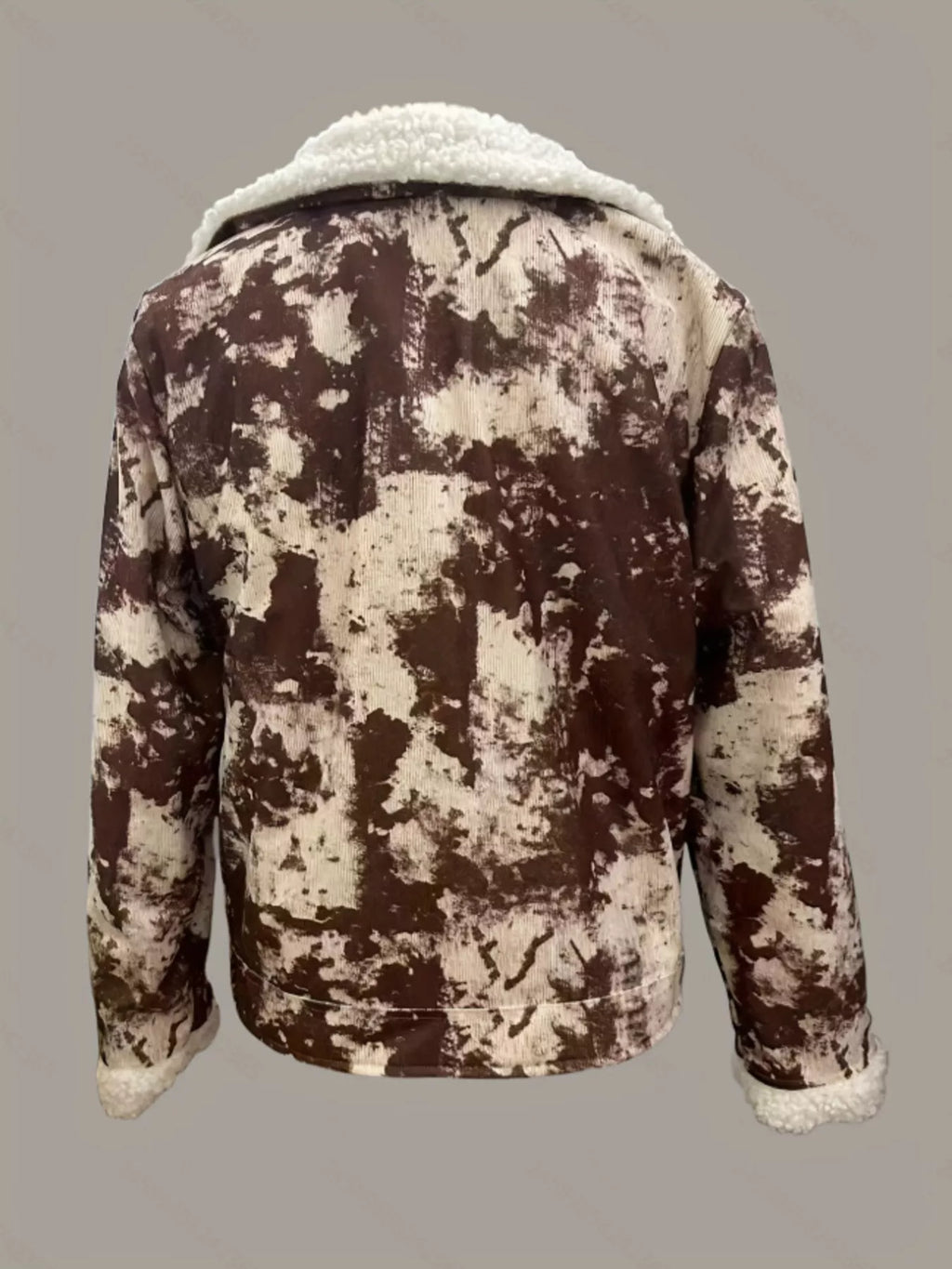 Sherpa-Lined Zip Up Jacket