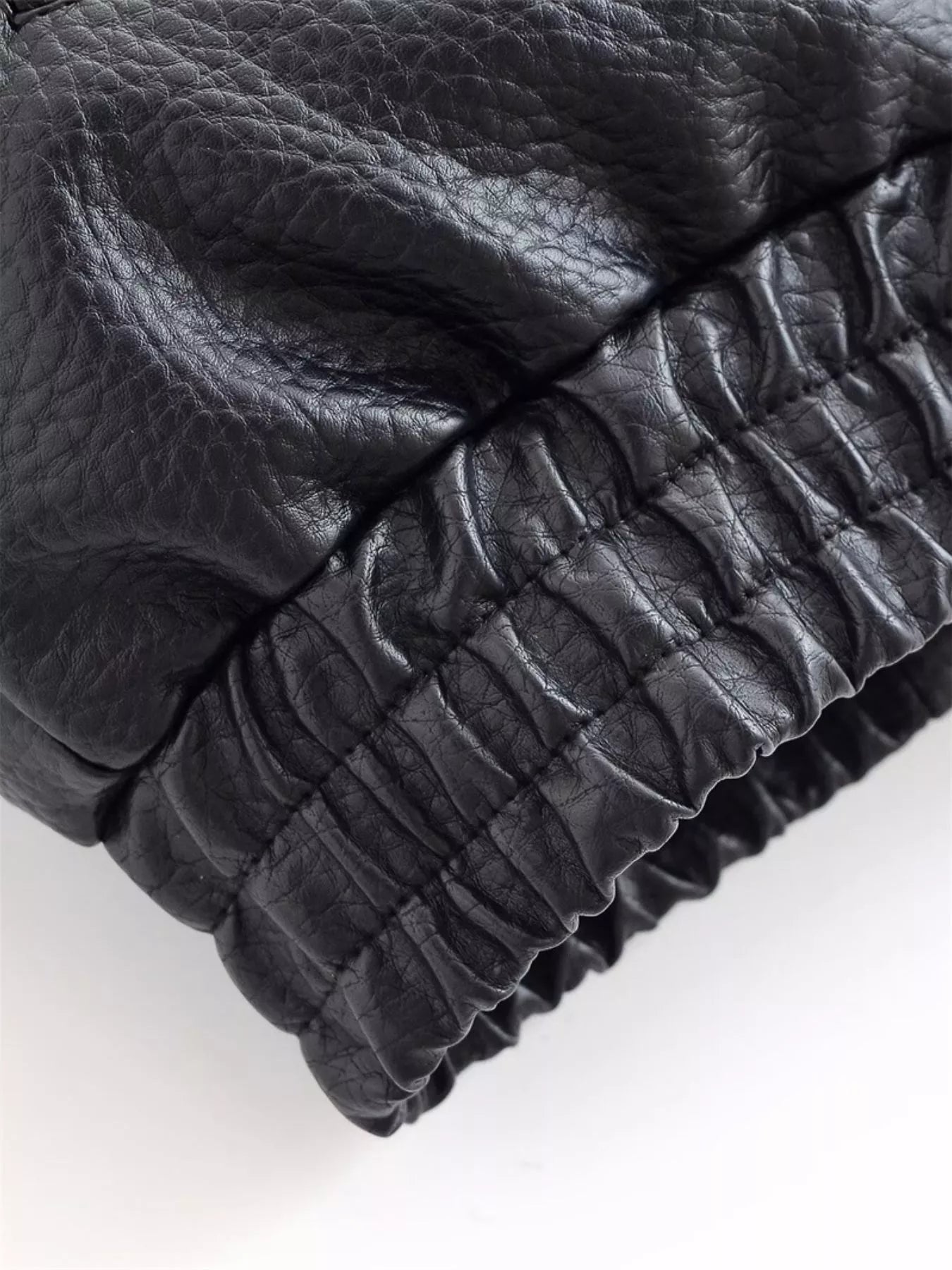 Asymmetrical Faux Leather Moto Jacket