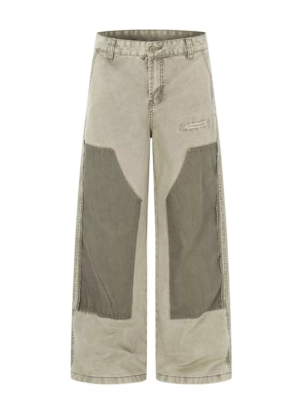 Men's Patchwork Wide-Leg Cargo Pants