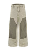 Men's Patchwork Wide-Leg Cargo Pants