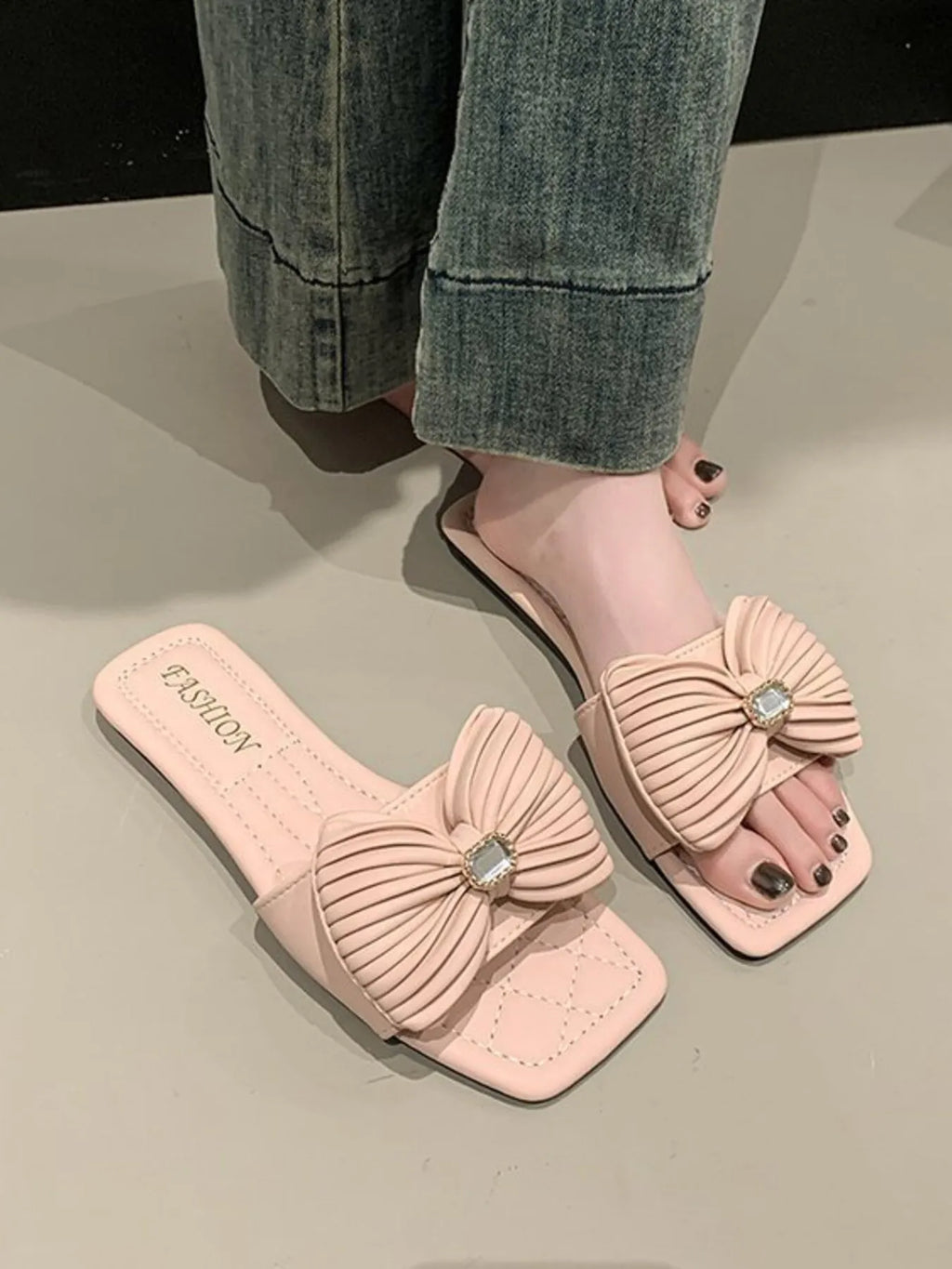 Bow-Knot Flat Sandals
