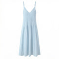 Women Clothing Simple Wear Strap Length Dress