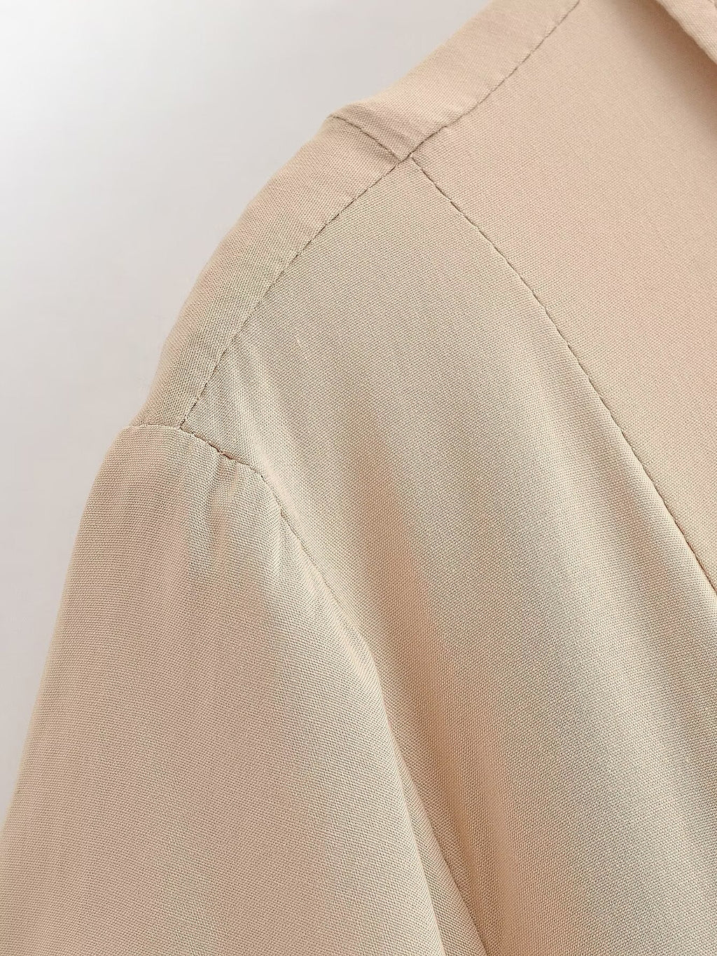 Women Clothing Summer Retro All Match Waist Shirt Pleated Short Office Dress