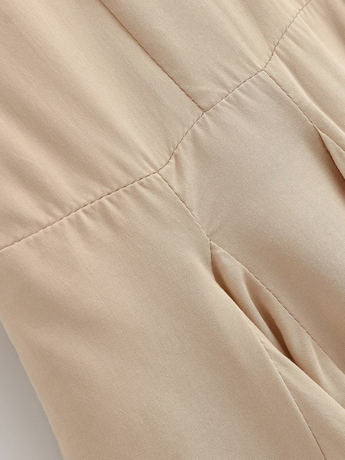 Women Clothing Summer Retro All Match Waist Shirt Pleated Short Office Dress