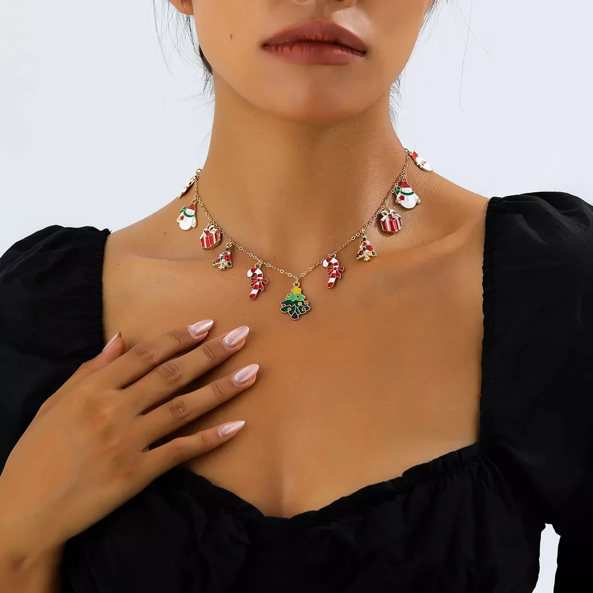 Christmas Charm Alloy Necklace