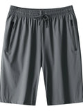 Men's Plus Size Drawstring Shorts with Pockets