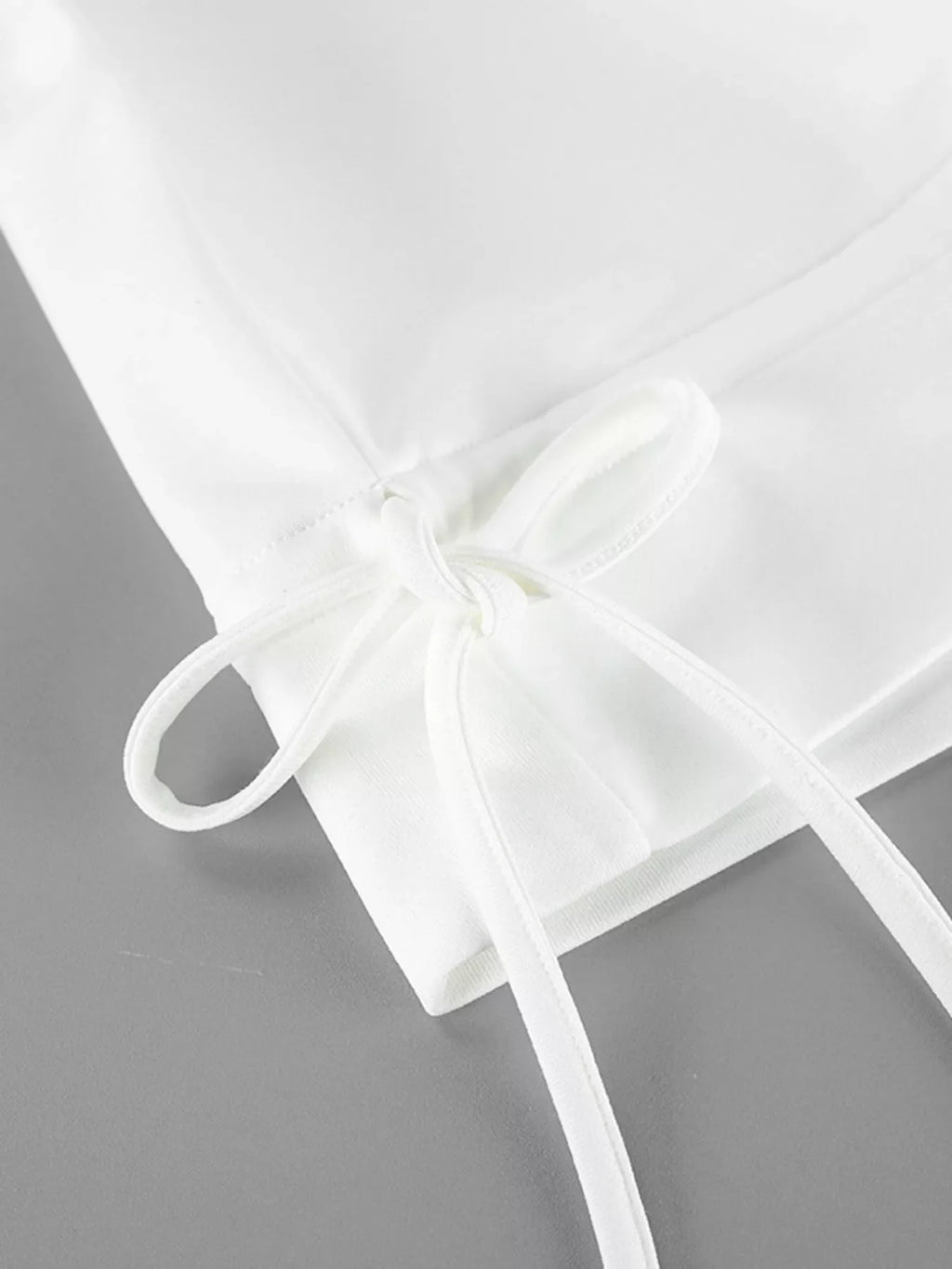 Ruffled Hem One Shoulder Sweatshirt