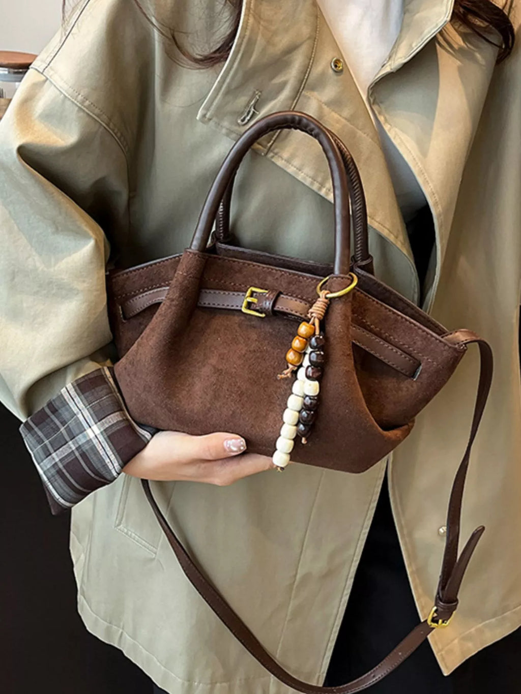 Buckle Decor Tote Bag