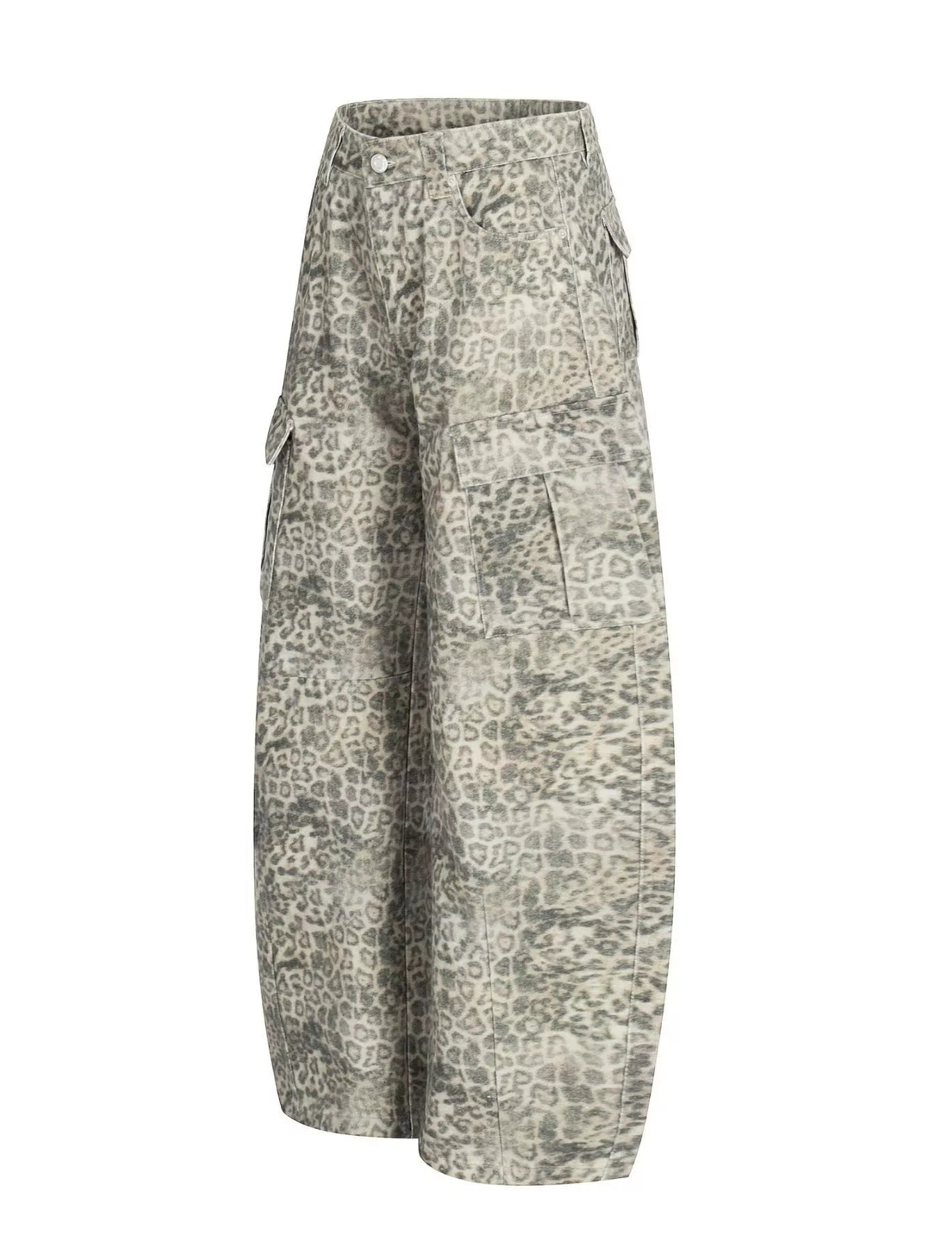 Men's Leopard Print Cargo Pants
