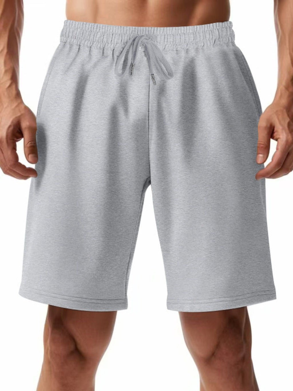 Men's Full Size Casual Drawstring Shorts Plus Size