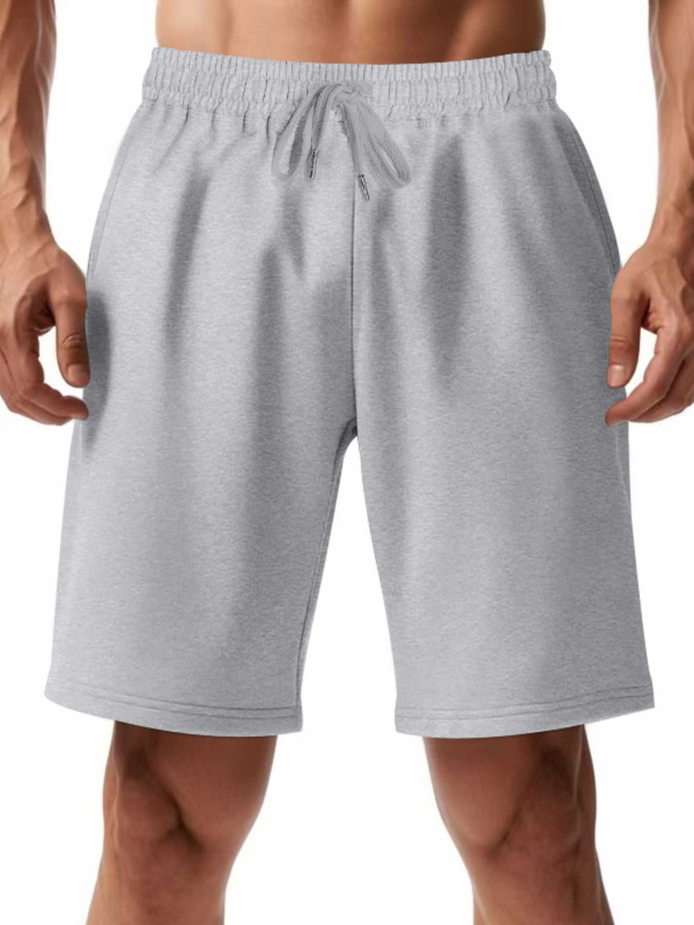 Men's Full Size Casual Drawstring Shorts Plus Size