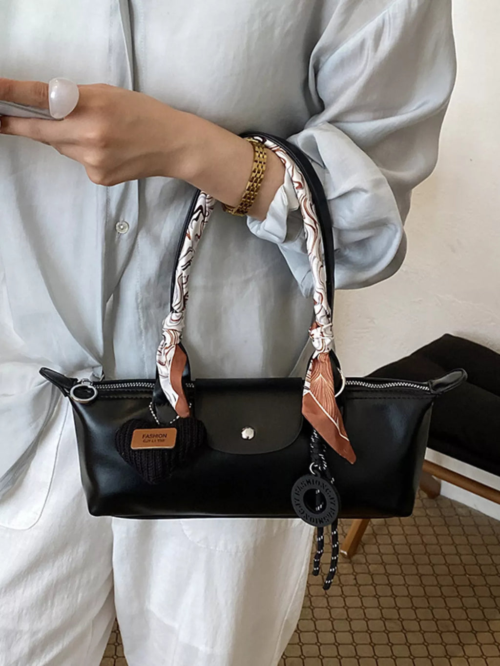 PU Leather Shoulder Bag