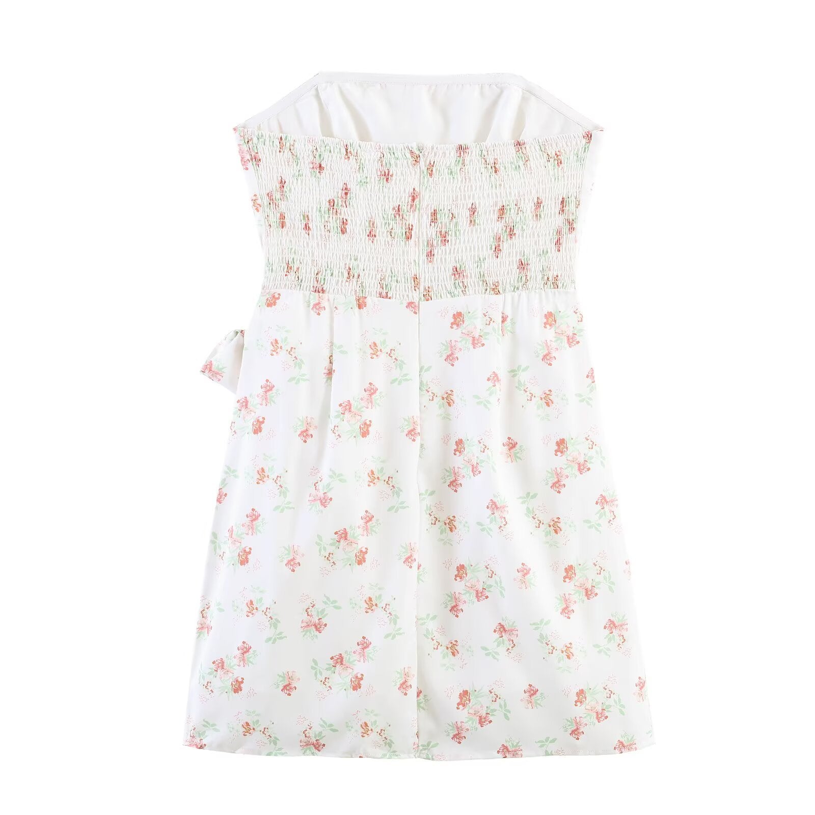 Spring Slim Fit Slimming Wrapped Chest Printed Dress