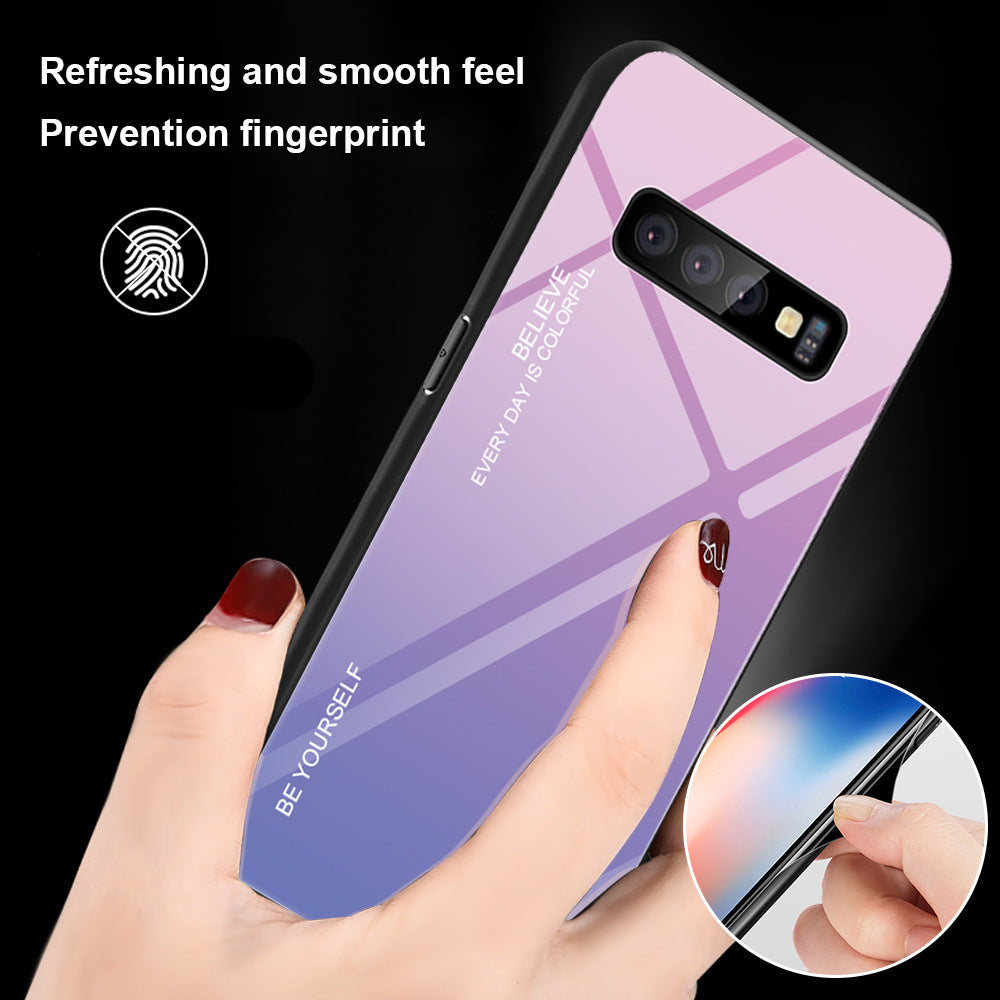 Gradient glass phone case