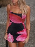 Women Clothing Sexy Sexy Printed Slim Strap Dress Spring Summer