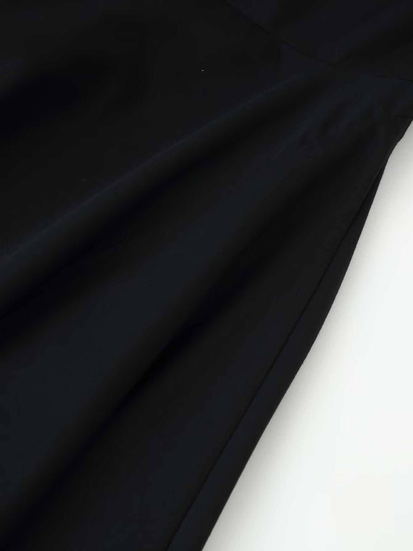 Women Clothing Minimalist Bow Tie Hanging Collar Midi Dress