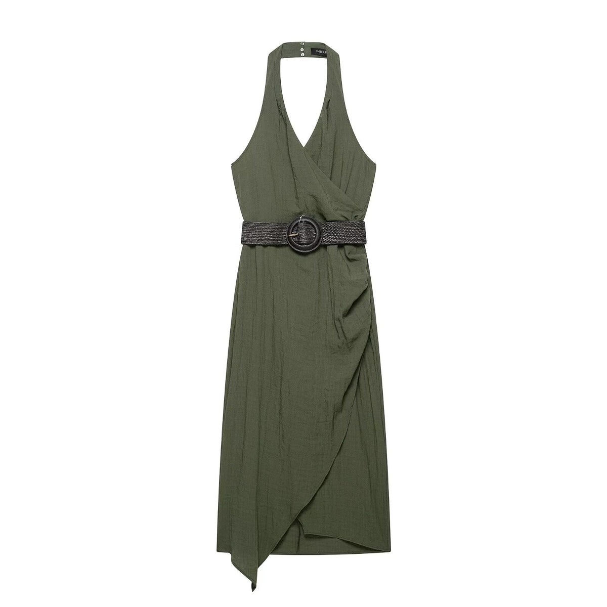 Women Clothing Summer Irregular Asymmetric Dress Midi Dress