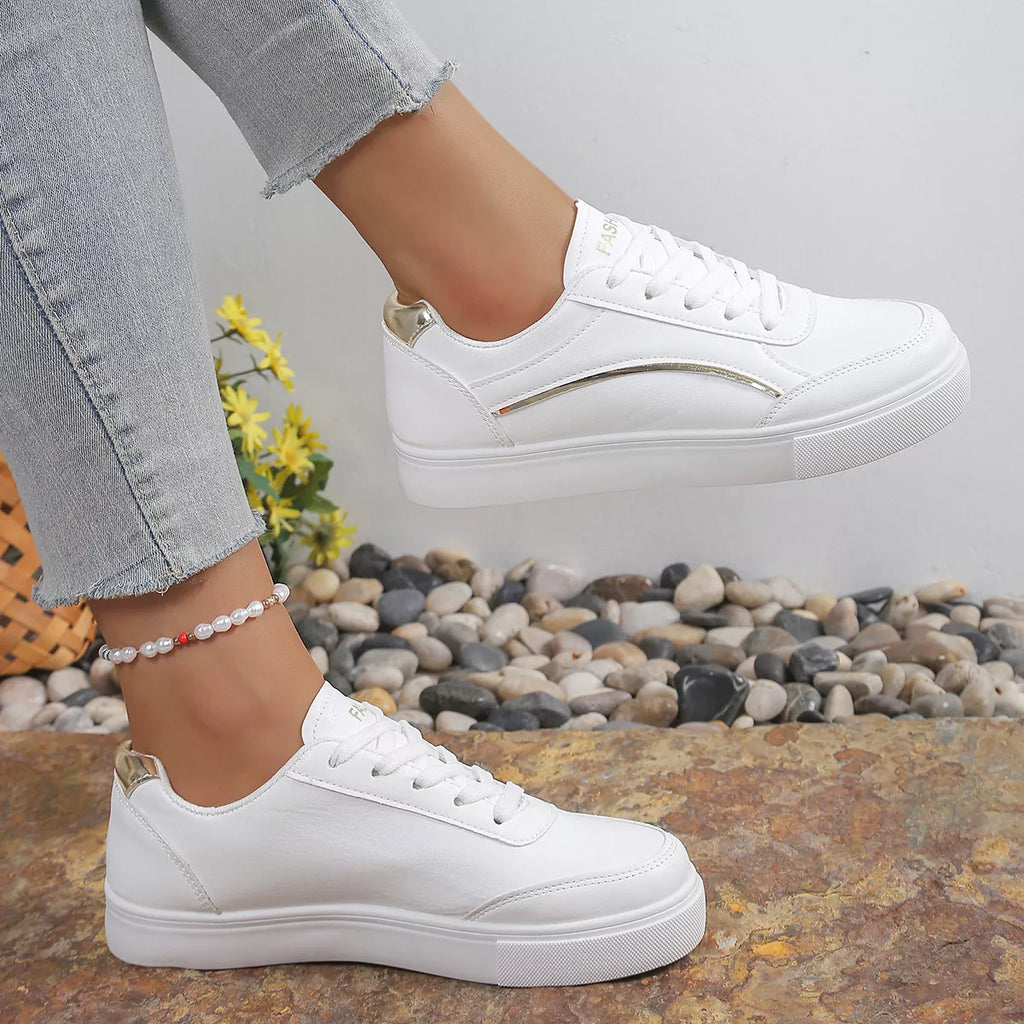 Round Toe Platform Sneakers