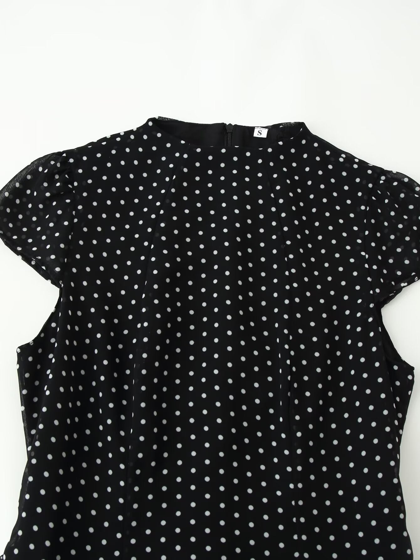 Women Polka Dot Waist Controlled Dress