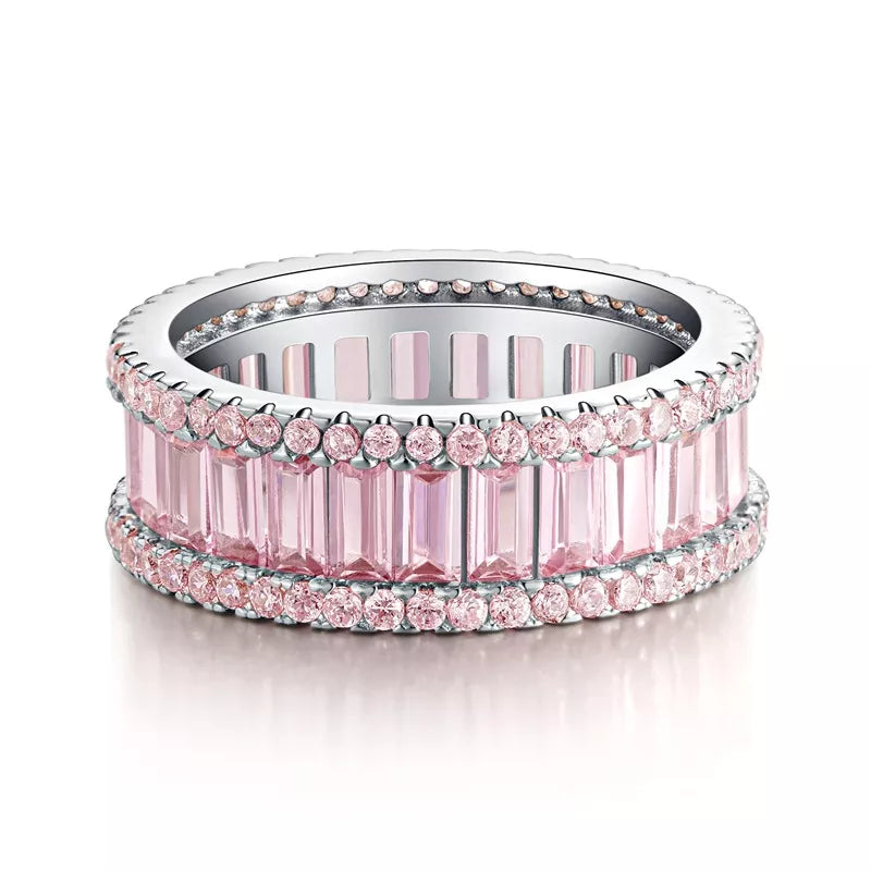 925 Sterling Silver Zircon Ring