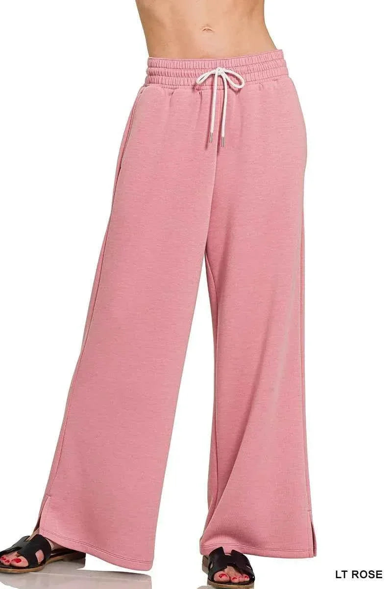 Scuba Drawstring Ankle Pants